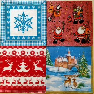 Новогодние салфетки для декупажа 2