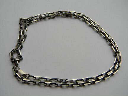 Цепь мужская серебряная. 925. С чернением