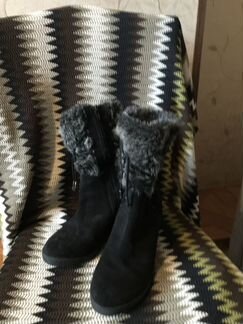 Сапоги зимние/ замша/мех