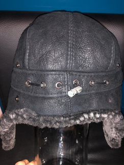 Шапка ушанка, отделка мутон