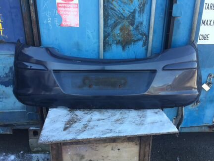 Бампер задний серый цвет L163 Opel Corsa D 5d