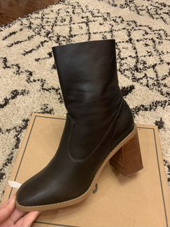 Сапоги ботильоны натуральная кожа ASOS