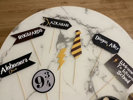 Декор для праздника Гарри Поттер (гирлянда, постер