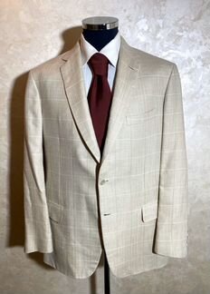 Пиджак Brioni, размер 52. Шерсть, шёлк, лён