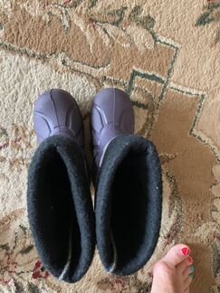 Резиновые сапоги 30 размера с носком