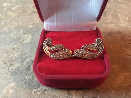 Клипсы женские, винтаж