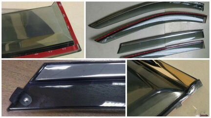 Дефлекторы-с-Нерж.Молдингом Hyundai-Модельные*