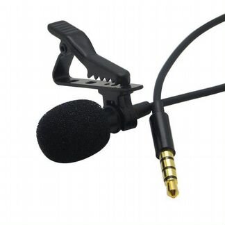 Петличный микрофон Mic Jack 3.5mm, черный