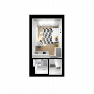 Квартира-студия, 19.7 м², 13/32 эт.