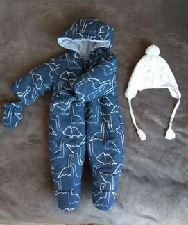 Комбинезон Mothercare демисезон 62 +шапочка