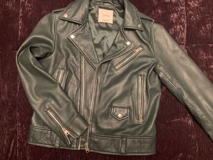 Кожаная куртка Mango, размер М