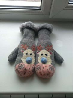 Детские шапки и рукавички для девочки