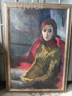 Картина. Портрет дамы в зеленом. СССР