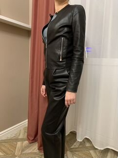 Женская кожаная куртка S mango