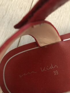 Босоножки кожаные zara р.33