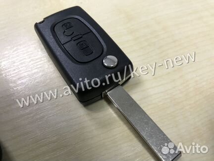 Корпус ключа Пежо 308 две кнопки