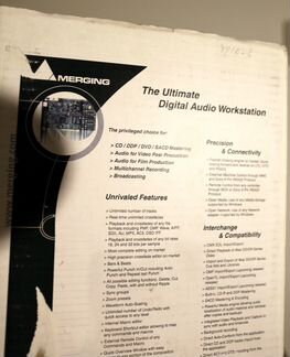 Merging Pyramix Mykerinos DSP Myk MB5 +AES/EBU DSD