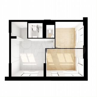 2-к апартаменты, 52.1 м², 4/28 эт.