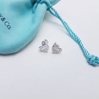 Серьги сердечки Tiffany Return to Tiffany серебро