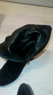 Сапоги из натуральной замши