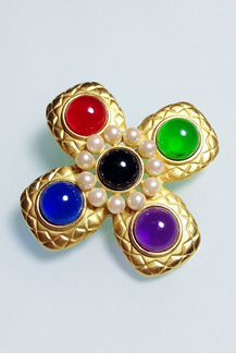 Винтажная брошь от Ann Taylor в форме креста