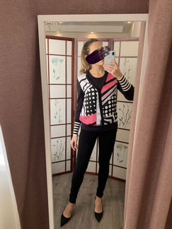 Шелковые кардиган и кофточка Basler