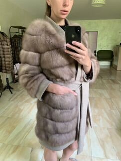 Пальто из куницы