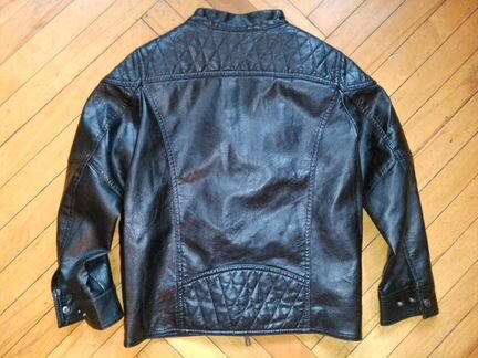 Куртка из искусственной кожи р-р 134-140