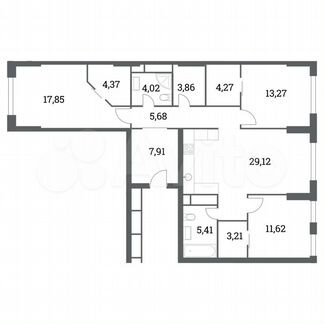 3-к квартира, 110.3 м², 5/41 эт.