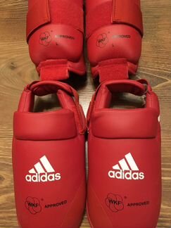 Защита голени и стопы WKF размер L красная 661.35