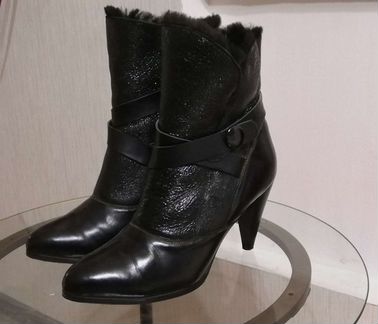 Полусапожки полностью натуральная кожа и мех