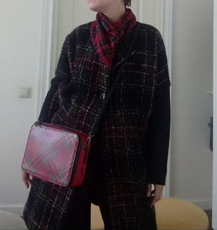 Пальто клетка