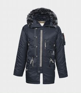 Куртка Аляска зимняя sapporo steel blue