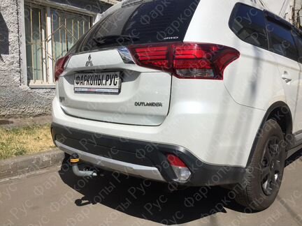 Фаркоп оцинкованным шаром на Mitsubishi Outlander
