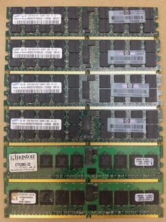 1Gb, 2Gb, 4Gb, 8Gb DDR2 и DDR Registered ECC
