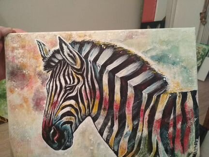 Картина интерьерная Зебра