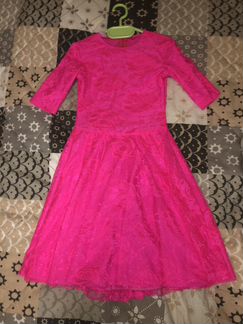 Розовое платье для бальных танцев