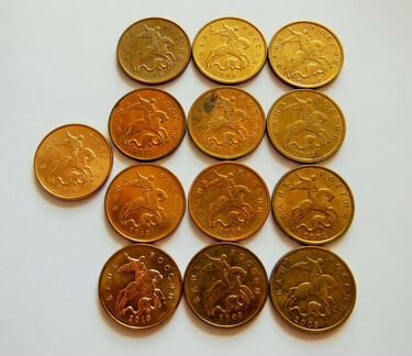 Монета 10 копеек 2002-2014гг (М) Россия