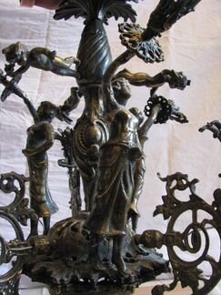 Бронзовая люстра конец XIX-нач. XX века
