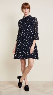 Новое платье в горошек Ganni