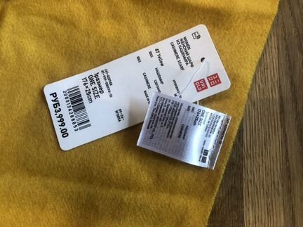 Кашемировый шарф Uniqlo новый