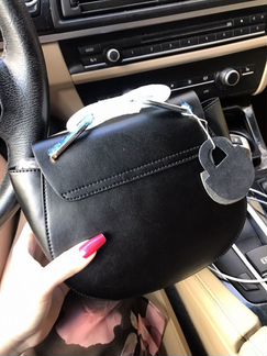 Стильная черная сумка клатч кожа