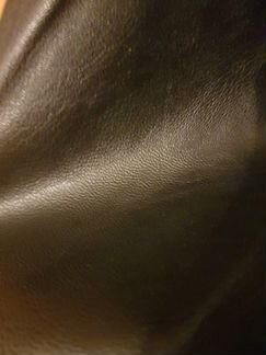 Юбка кожаная черная