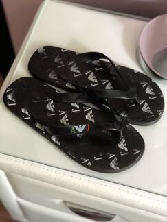 Мужские шлёпанцы вьетнамки EA Armani 42