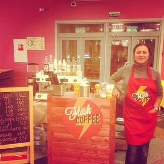 Мобильная кофейня Flash Coffee на мероприятие