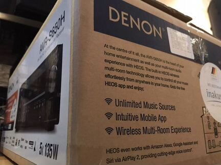 Ресивер Denon AVR-S650H новый запечатан