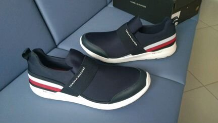 Слипоны 46 tommy hilfiger tri stripe slip-on sneak