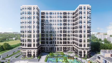 1-к апартаменты, 36.3 м², 3/22 эт.