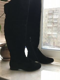 Замшевые сапоги