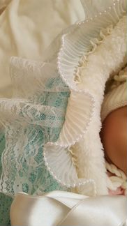 Вязанные тёплый конверт на выписку Ups Pups